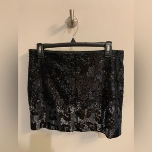 Express Ombre Women Sequin Leopard Skirt, size s